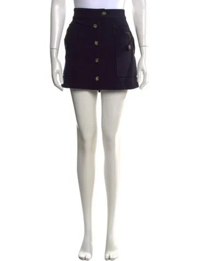 Pre-owned Veronica Beard Mini Skirt In Blue