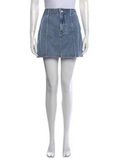 Pre-owned Veronica Beard Mini Skirt In Blue