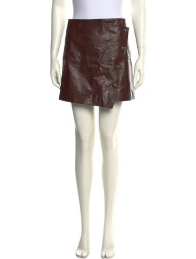Pre-owned Veronica Beard Mini Skirt In Brown