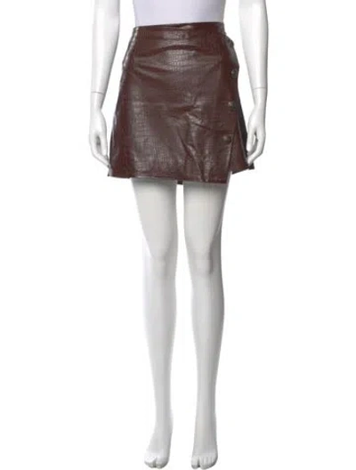 Pre-owned Veronica Beard Mini Skirt In Brown