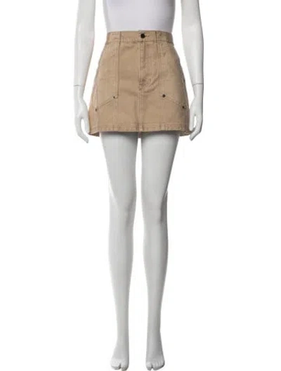 Pre-owned Veronica Beard Mini Skirt In Brown