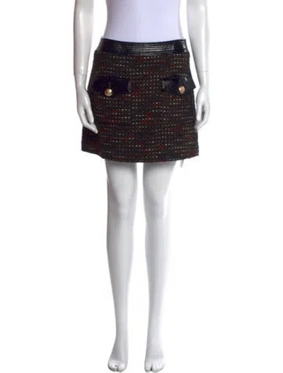 Pre-owned Veronica Beard Mini Skirt In Green
