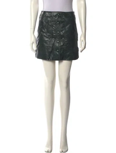 Pre-owned Veronica Beard Mini Skirt In Green