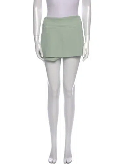 Pre-owned Veronica Beard Mini Skirt In Green
