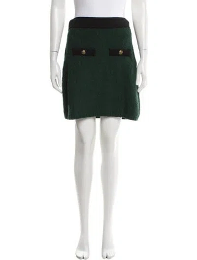 Pre-owned Veronica Beard Mini Skirt In Green