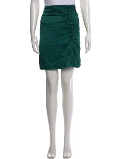 Pre-owned Veronica Beard Mini Skirt In Green