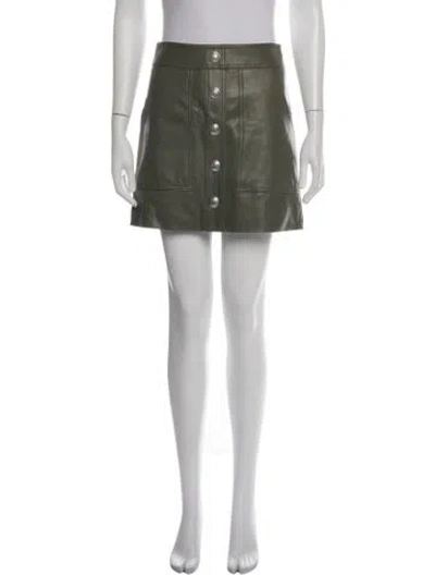 Pre-owned Veronica Beard Mini Skirt In Green