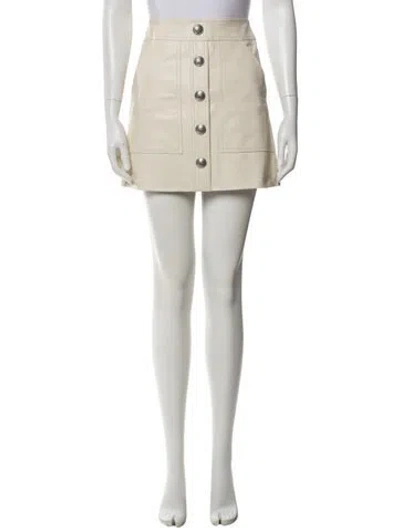 Pre-owned Veronica Beard Mini Skirt In Neutral