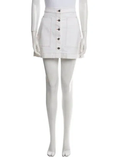 Pre-owned Veronica Beard Mini Skirt In Neutral