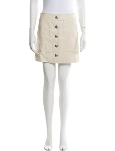 Pre-owned Veronica Beard Mini Skirt In Neutral