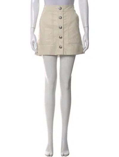 Pre-owned Veronica Beard Mini Skirt In Neutral