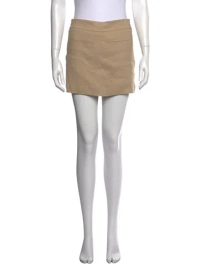 Pre-owned Veronica Beard Mini Skirt In Neutral