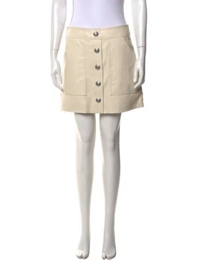 Pre-owned Veronica Beard Mini Skirt In Neutrals