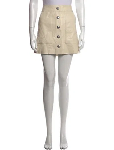 Pre-owned Veronica Beard Mini Skirt In Neutrals
