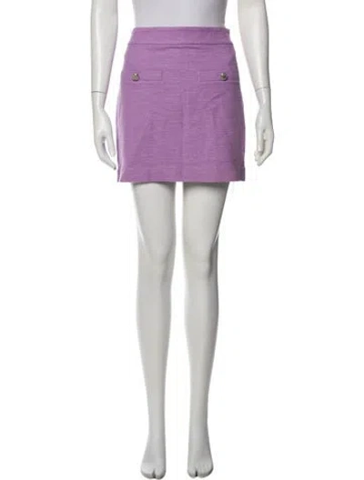 Pre-owned Veronica Beard Mini Skirt In Purple