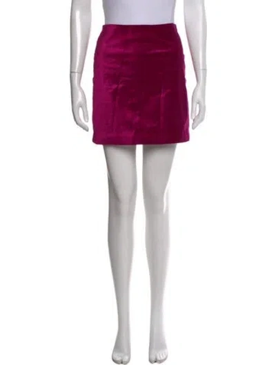 Pre-owned Veronica Beard Mini Skirt In Purple