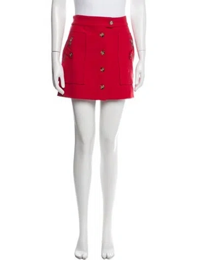 Pre-owned Veronica Beard Mini Skirt In Red