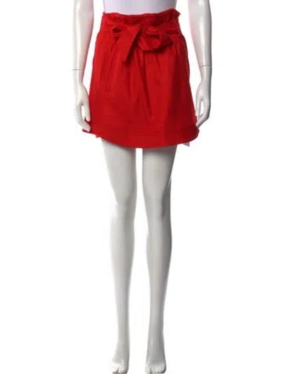 Pre-owned Veronica Beard Mini Skirt In Red
