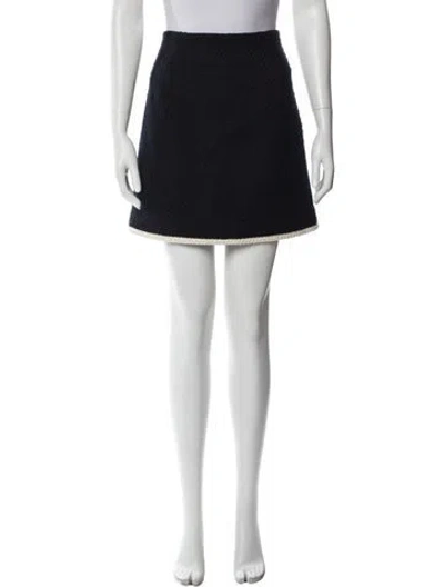 Pre-owned Veronica Beard Mini Skirt W/ Tags In Black
