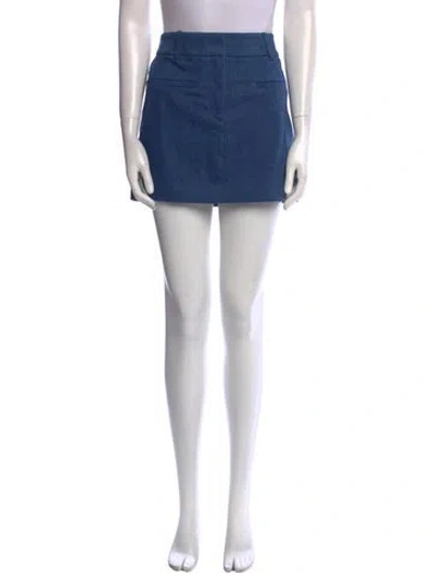 Pre-owned Veronica Beard Mini Skirt W/ Tags In Blue