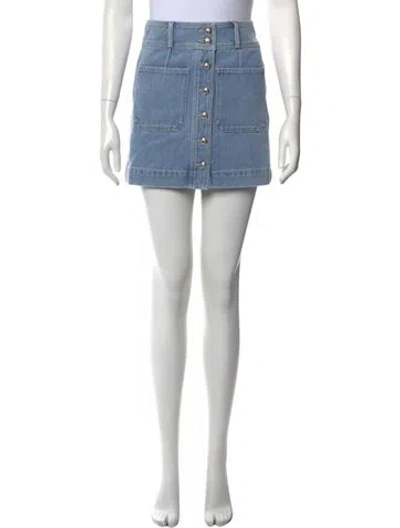 Pre-owned Veronica Beard Mini Skirt W/ Tags In Blue