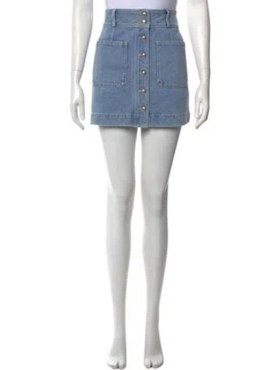 Pre-owned Veronica Beard Mini Skirt W/ Tags In Blue