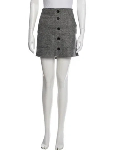 Pre-owned Veronica Beard Mini Skirt W/ Tags In Gray