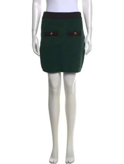 Pre-owned Veronica Beard Mini Skirt W/ Tags In Green