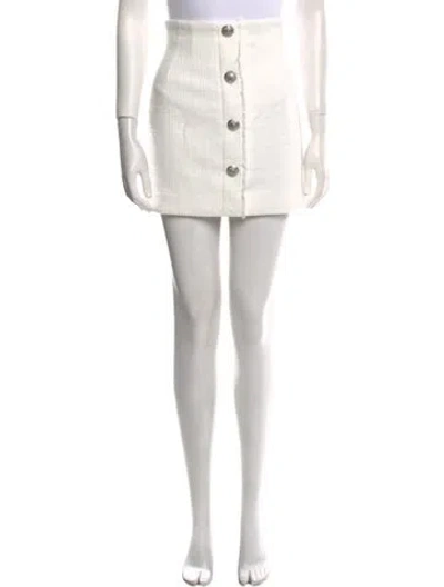 Pre-owned Veronica Beard Mini Skirt In White