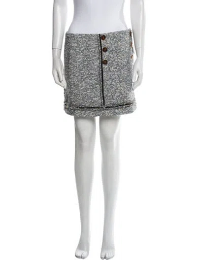 Pre-owned Veronica Beard Mini Skirt In White