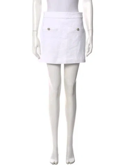 Pre-owned Veronica Beard Mini Skirt In White