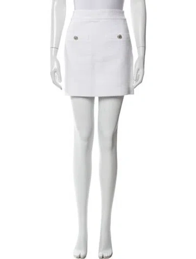 Pre-owned Veronica Beard Mini Skirt In White
