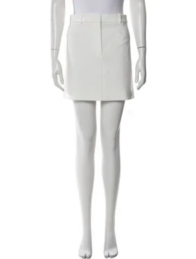 Pre-owned Veronica Beard Mini Skirt In White