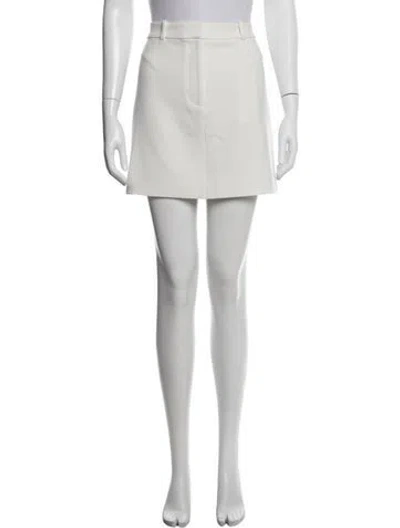 Pre-owned Veronica Beard Mini Skirt In White