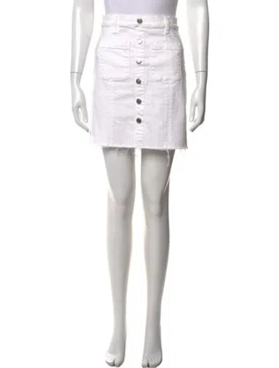 Pre-owned Veronica Beard Mini Skirt In White