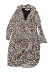 Veronica Beard Minna Ruffled Wrap Dress In Floral Print Silk In Multi