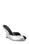 Veronica Beard Mirabel Peep Toe Wedge Sandal In Multi