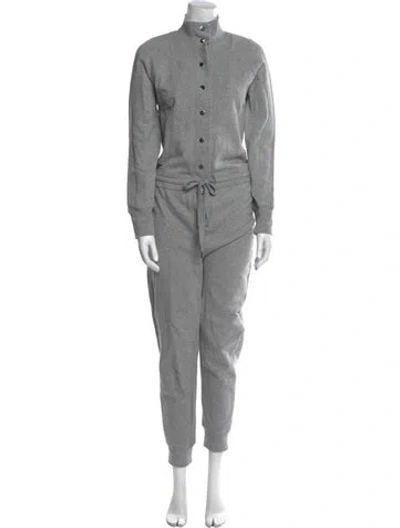 Pre-owned Veronica Beard Mock Neck Jumpsuit In Gray