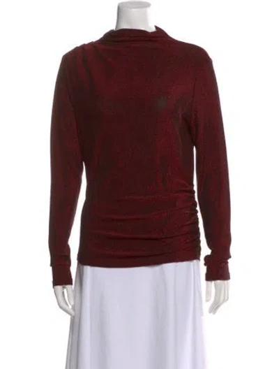 Pre-owned Veronica Beard Mock Neck Long Sleeve Top W/ Tags