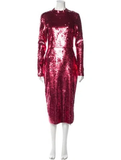 Pre-owned Veronica Beard Mock Neck Midi Length Dress W/ Tags