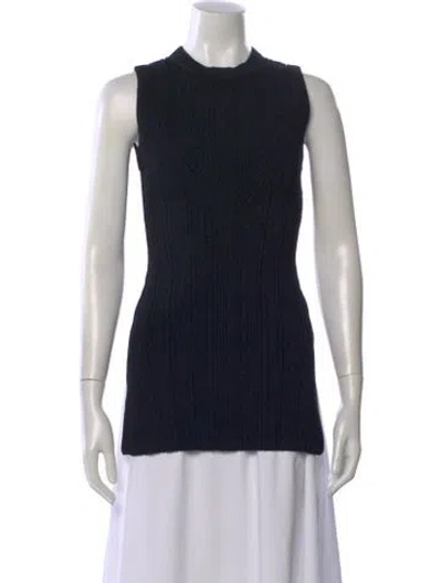 Pre-owned Veronica Beard Mock Neck Midi Length Dress W/ Tags In Black