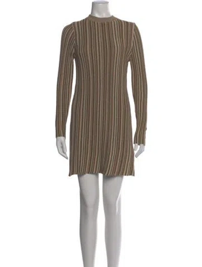 Pre-owned Veronica Beard Mock Neck Mini Dress W/ Tags In Multi