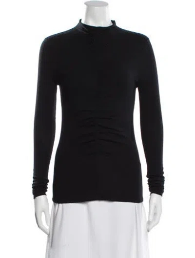 Pre-owned Veronica Beard Mock Neck Sweater In Black