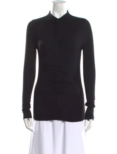 Pre-owned Veronica Beard Mock Neck Sweater In Black