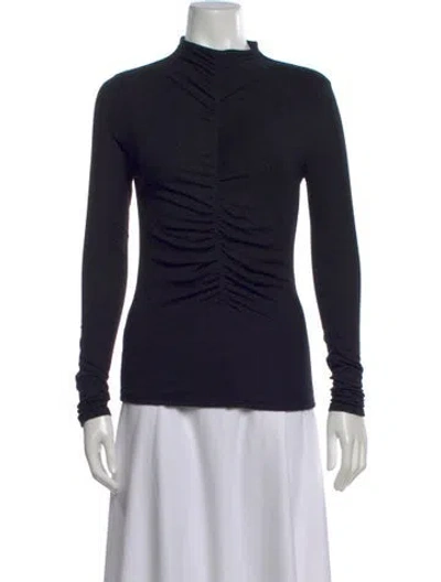 Pre-owned Veronica Beard Mock Neck Sweater In Black