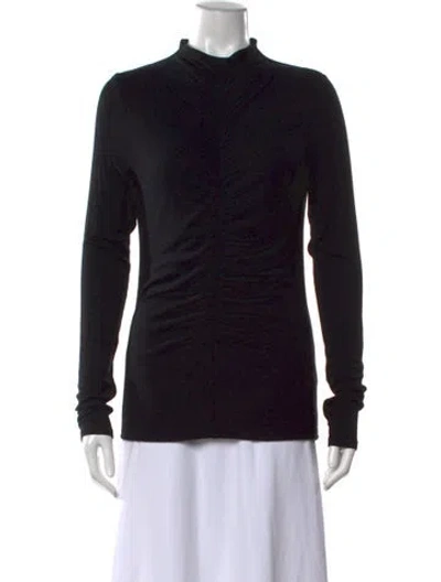 Pre-owned Veronica Beard Mock Neck Sweater In Black