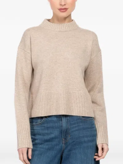 Veronica Beard Mock-neck Sweater In Neutral