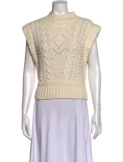 Pre-owned Veronica Beard Mock Neck Sweater In Brown