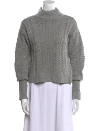 Pre-owned Veronica Beard Mock Neck Sweater In Gray