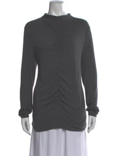 Pre-owned Veronica Beard Mock Neck Sweater In Gray